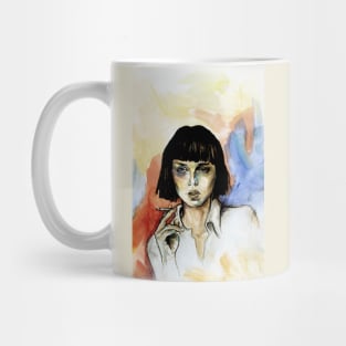 Woman smoking Mug